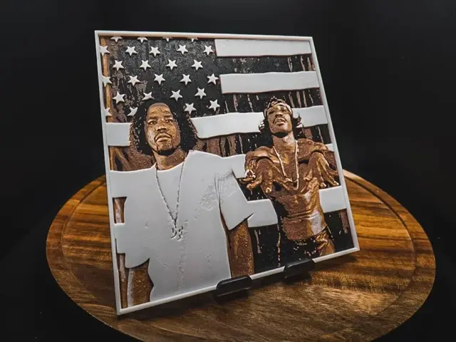 HueForge model: OutKast – Stankonia (Album Art - HueForge) by HugheCraft
