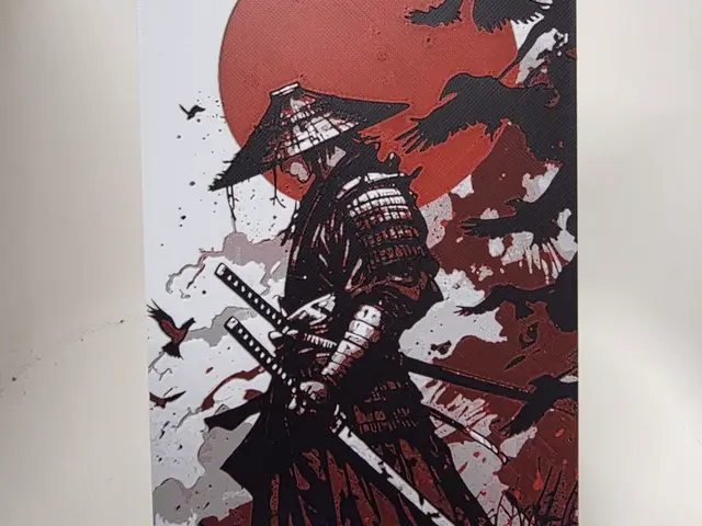HueForge model: samurai Hueforge by Morganja