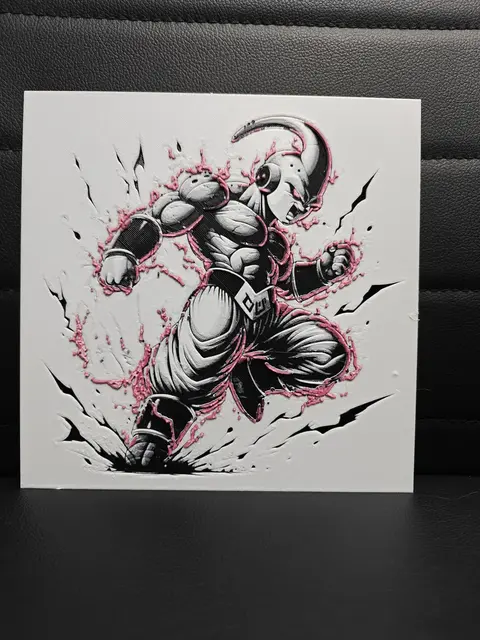 HueForge model: Majin buu by TheHueforgeLady