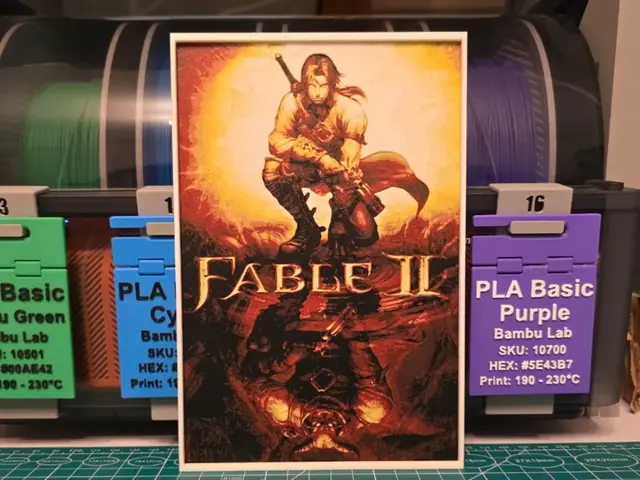 HueForge model: Fable II Game Poster - Hueforge Art by Lumpy3D