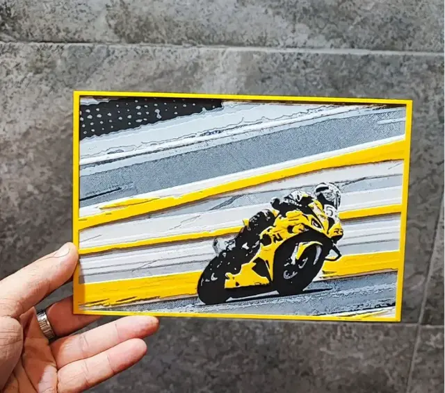 HueForge model: Track day by Garuda3D