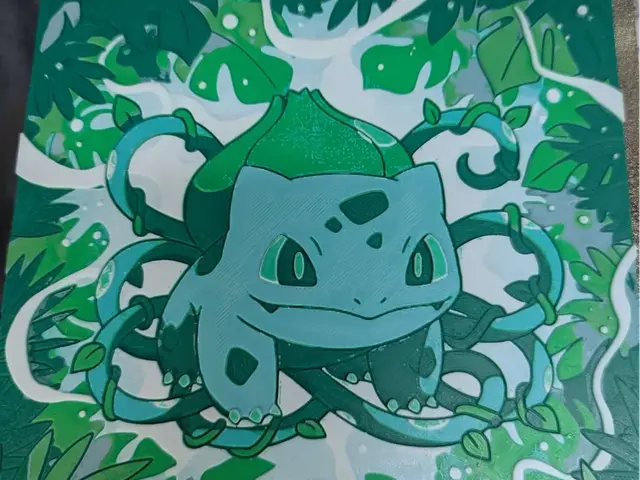 HueForge model: hueforge bulbizarre v2 Bulbasaur by ZombiePaint3D