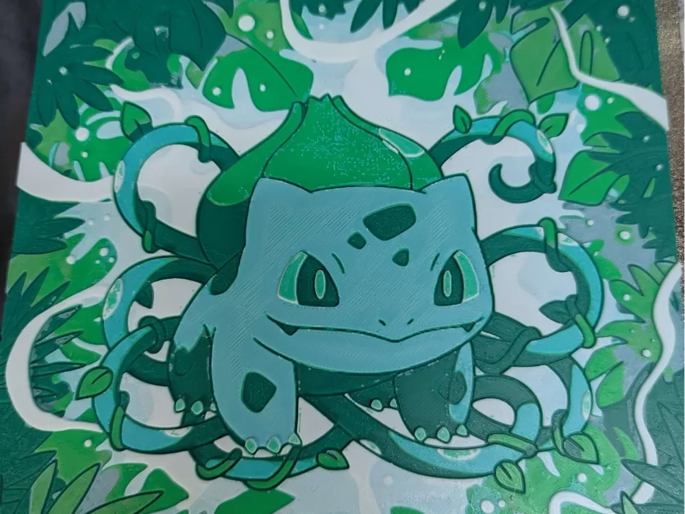 hueforge bulbizarre v2 Bulbasaur by ZombiePaint3D HueForge model: hueforge bulbizarre v2 Bulbasaur by ZombiePaint3D