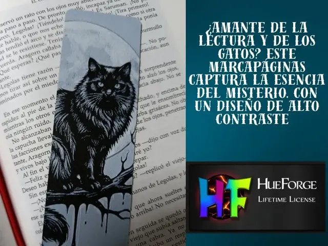 Mystical Black Cat Bookmark