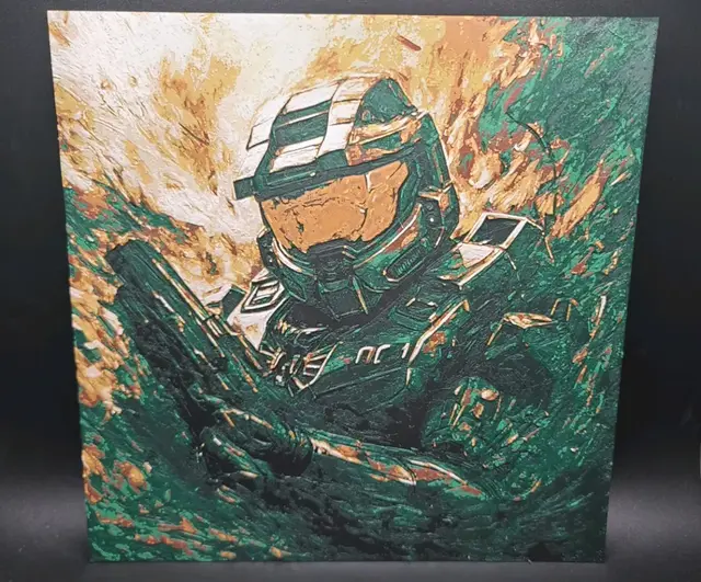 HueForge model: Master Chief Hueforge by the_bearded_jedi