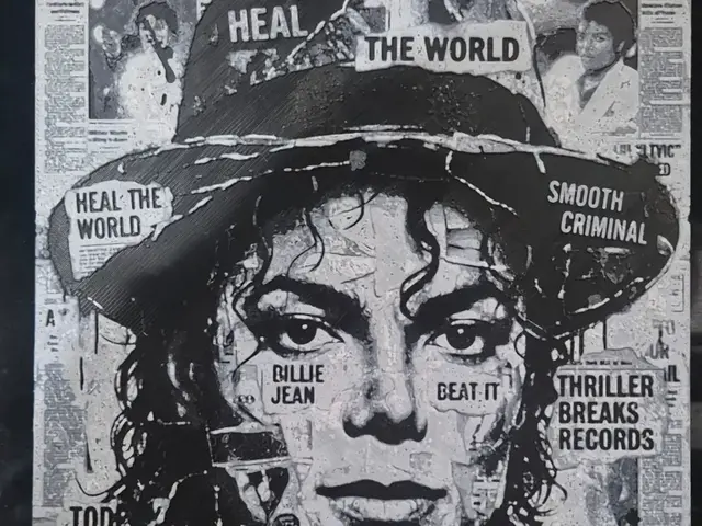 HueForge model: michael jackson newspaper hueforge by Buntsta