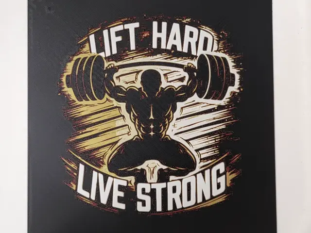 HueForge model: Lift Hard Live Strong Hueforge by Morganja