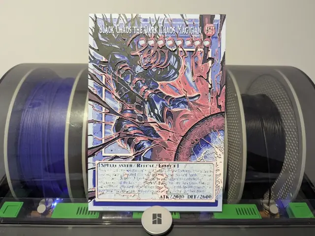 HueForge model: Magician of Dark Chaos Hueforge - Yugioh by Razel