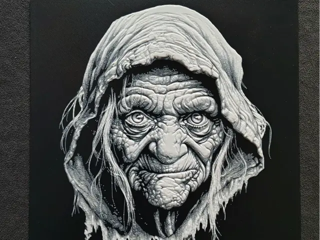 HueForge model: Old Witch II. HueForge by fD.667