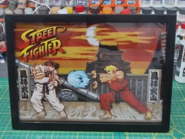 HueForge model: Relief Box Street Fighter - Ryu vs Ken by Dakiren