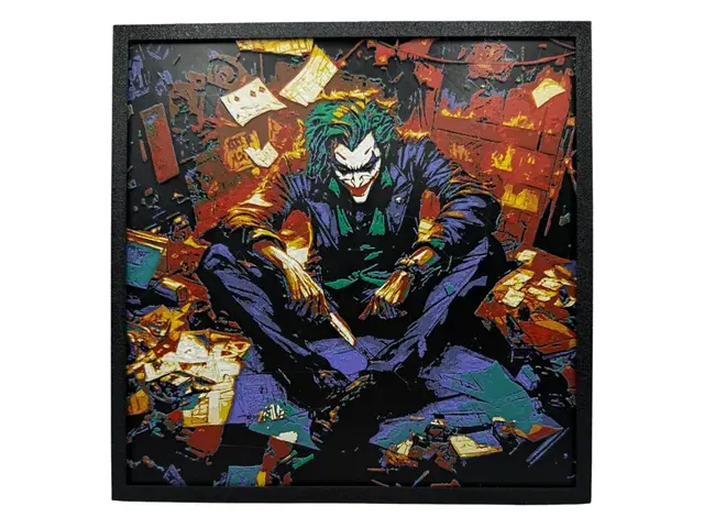 HueForge model: The Joker - DC Hueforge by Canadian Gamer