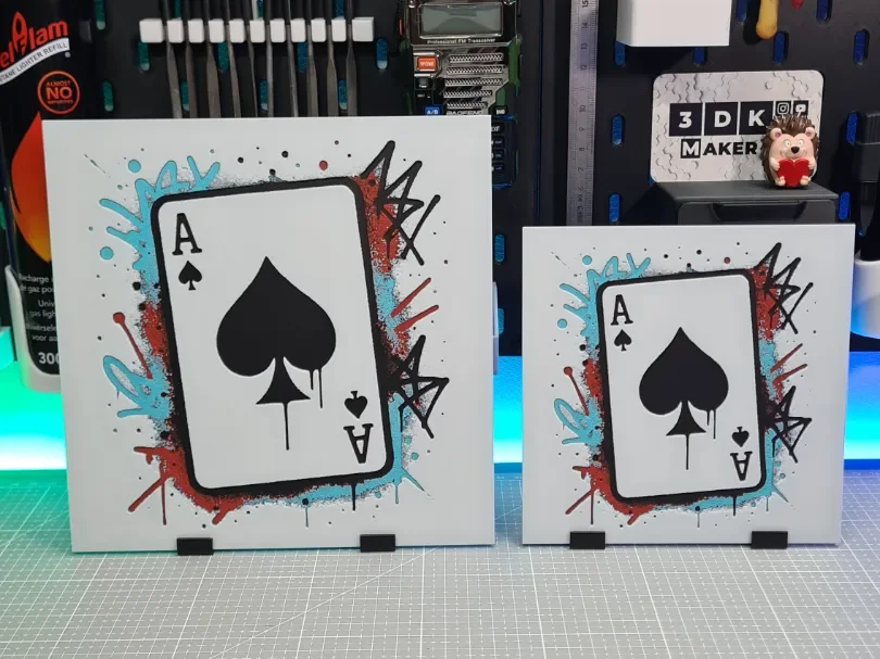 Graffiti Ace of Spades – Hueforge – 4 Colors by Montoya Maker HueForge model: Graffiti Ace of Spades – Hueforge – 4 Colors by Montoya Maker