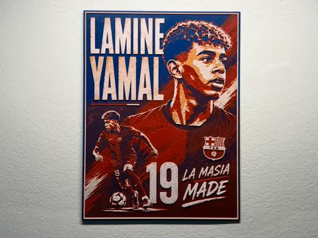 HueForge model: Spain Lamine Yamal World Cup Poster Style HueForge by liv_3d