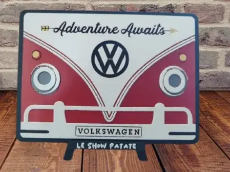 HueForge model: Plaque Combi VW Hueforge by leshowpatate