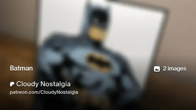 HueForge model: Batman by Cloudy Nostalgia