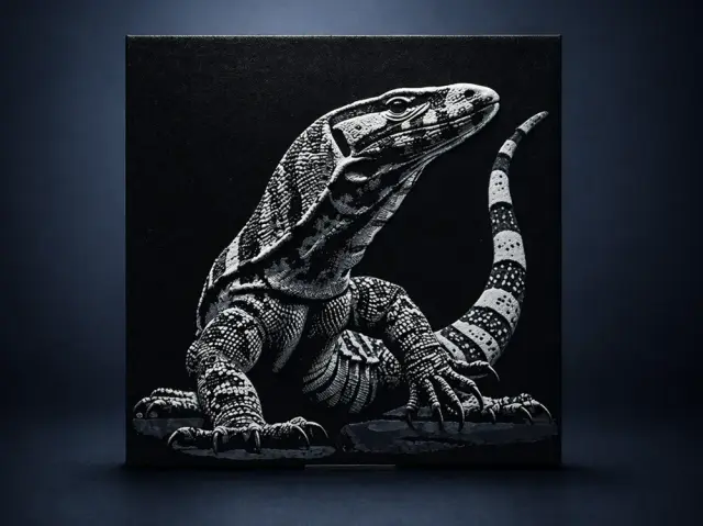 HueForge model: Monitor lizard by Aleksandr
