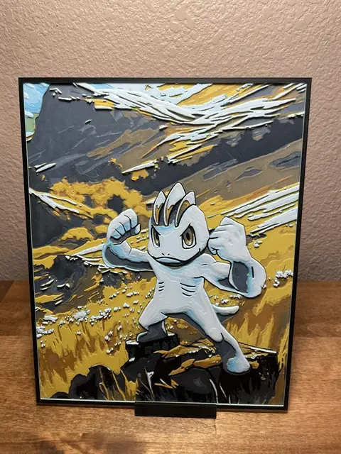 HueForge model: Machop by Cloudy Nostalgia
