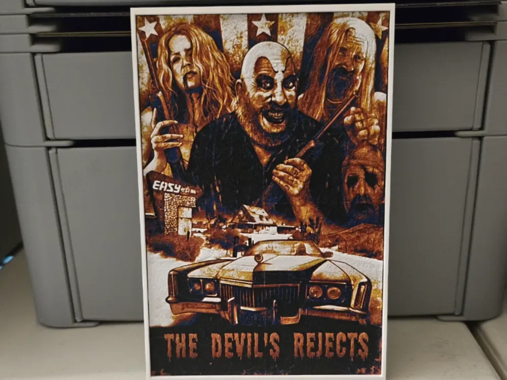 The Devils Rejects Movie Poster - Hueforge Art by Lumpy3D HueForge model: The Devils Rejects Movie Poster - Hueforge Art by Lumpy3D