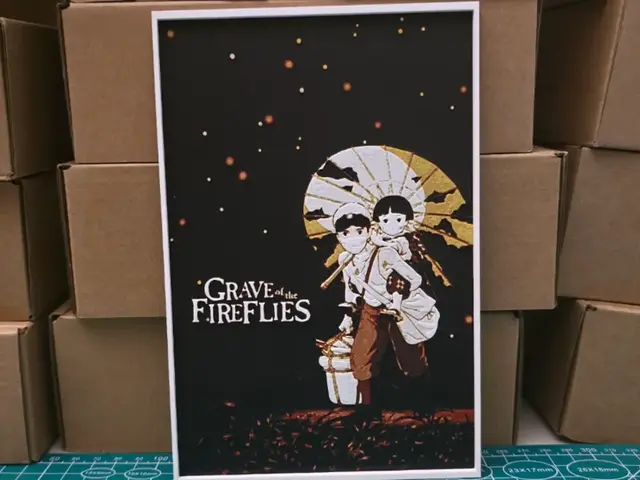 HueForge model: Grave of the Fireflies Movie Poster - Hueforge Art by Lumpy3D