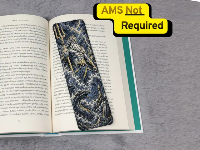 HueForge model: Sea God Dragon Storm HueForge Bookmark by 2D Wall Art