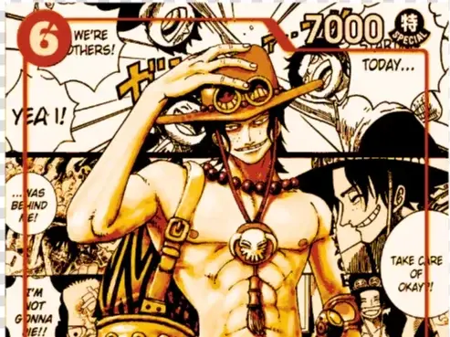 HueForge model: Portgas ACE Manga One Piece TCG Card by ID 3d