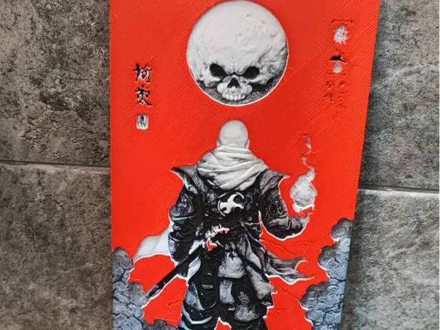 HueForge model: Warriors Blood Moon by Garuda3D