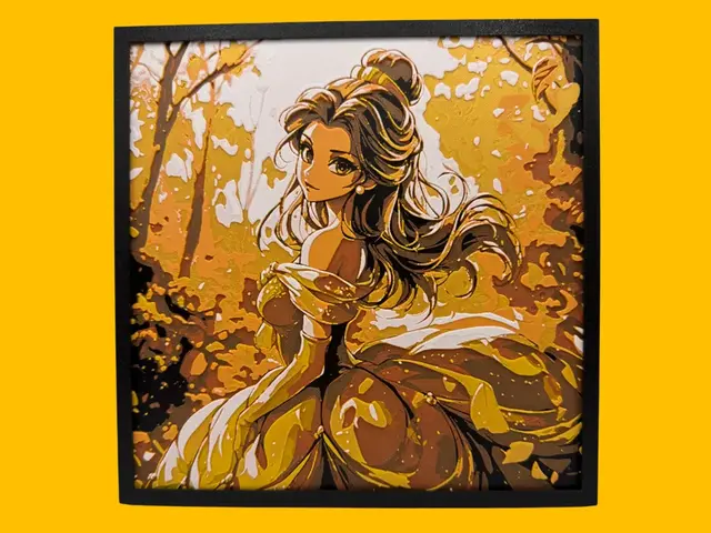 HueForge model: Belle - Beauty and the Beast by Canadian Gamer