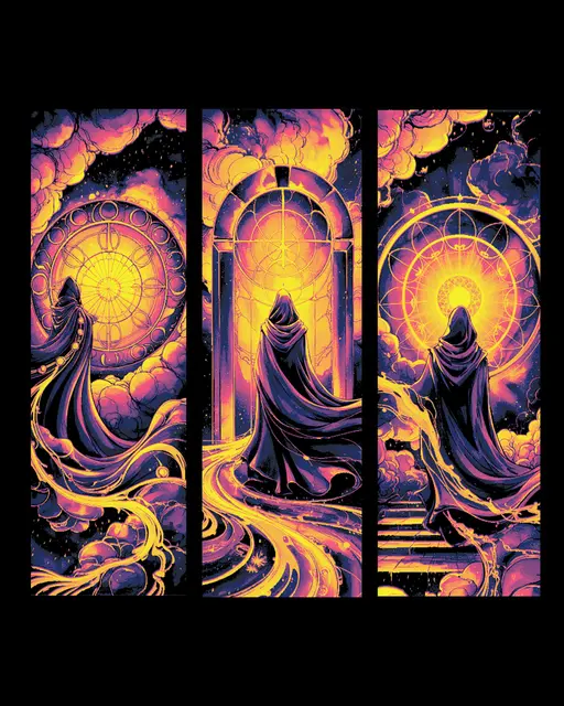 HueForge model: The cosmic doorway to dimensions beyond - Set of bookmarks by BooneCo3d