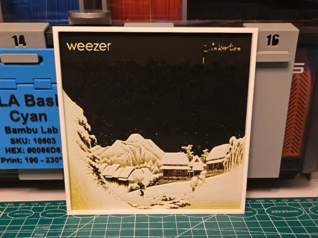 HueForge model: Weezer "Pinkerton" Album - Hueforge Art by Lumpy3D
