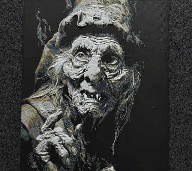 HueForge model: Old Witch HueForge by fD.667