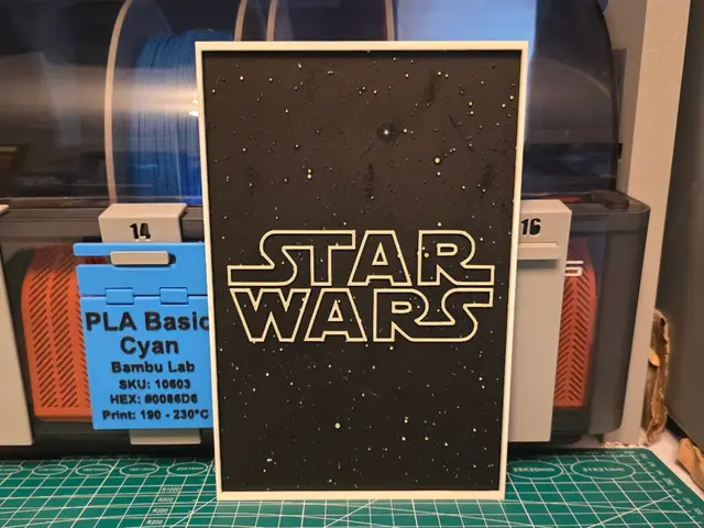 HueForge model: Star Wars Movie Poster - Hueforge Art by Lumpy3D