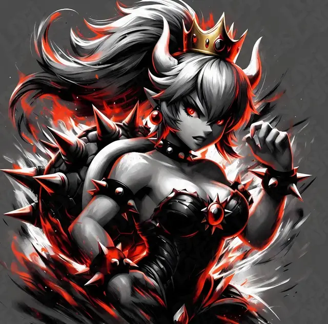 HueForge model: Bowsette Hueforge by LoFi Layers