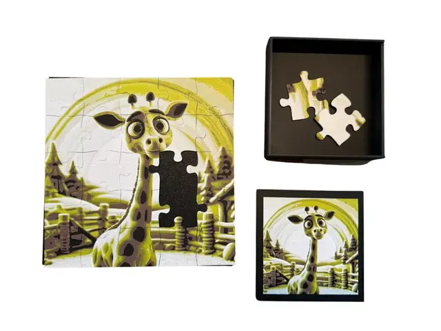 HueForge model: Kids Puzzle - Giraffe by Canadian Gamer