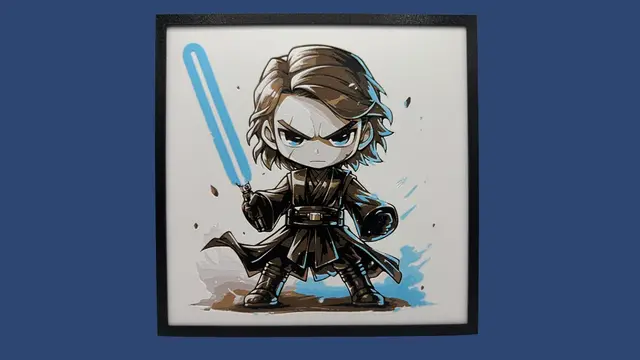 HueForge model: Anakin Skywalker - Chibi Edition Hueforge by Canadian Gamer