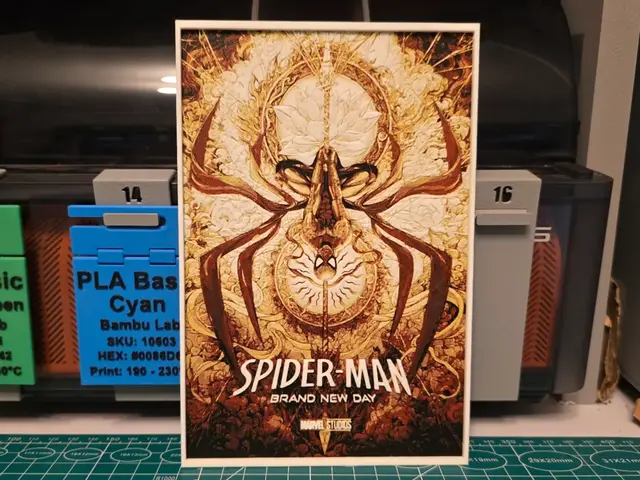 HueForge model: Spider-Man: Brand New Day Movie - Hueforge Art by Lumpy3D
