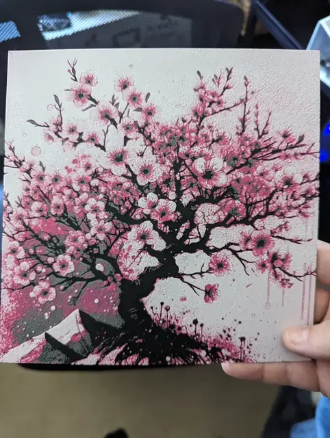 HueForge model: Cherry Blossom Hueforge by the_bearded_jedi