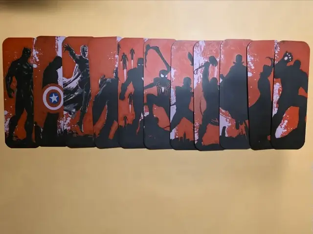 HueForge model: Marvel Universe Bookmark Collection by keko