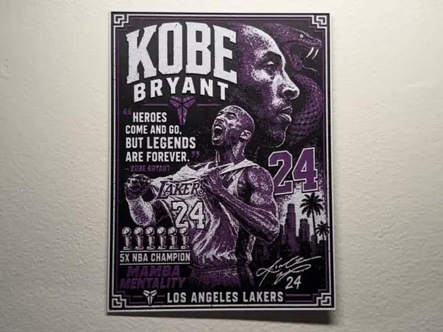 Kobe LA Lakers NBA Poster HueForge