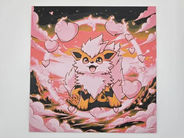 HueForge model: Arcanin Love's Pokemon by Kactus Fpv