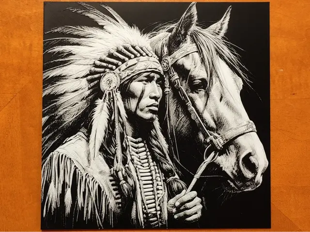 HueForge model: Native American - Horse - Hueforge by Sarge
