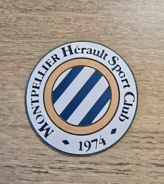 HueForge model: Montpellier Hérault Sport Club Logo by Kactus Fpv