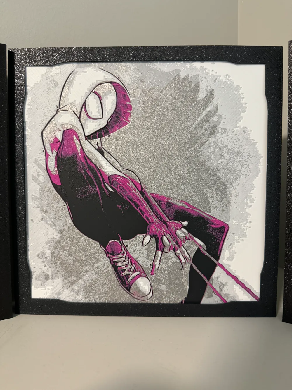 Ghost Spider - Marvel Hueforge by Canadian Gamer HueForge model: Ghost Spider - Marvel Hueforge by Canadian Gamer