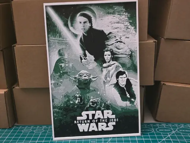 HueForge model: Star Wars VI Return of the Jedi Poster - Hueforge by Lumpy3D