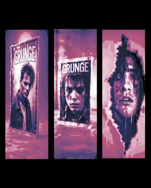 HueForge model: Retro style grunge - the music that sparked a generation - Set of Bookmarks by BooneCo3d
