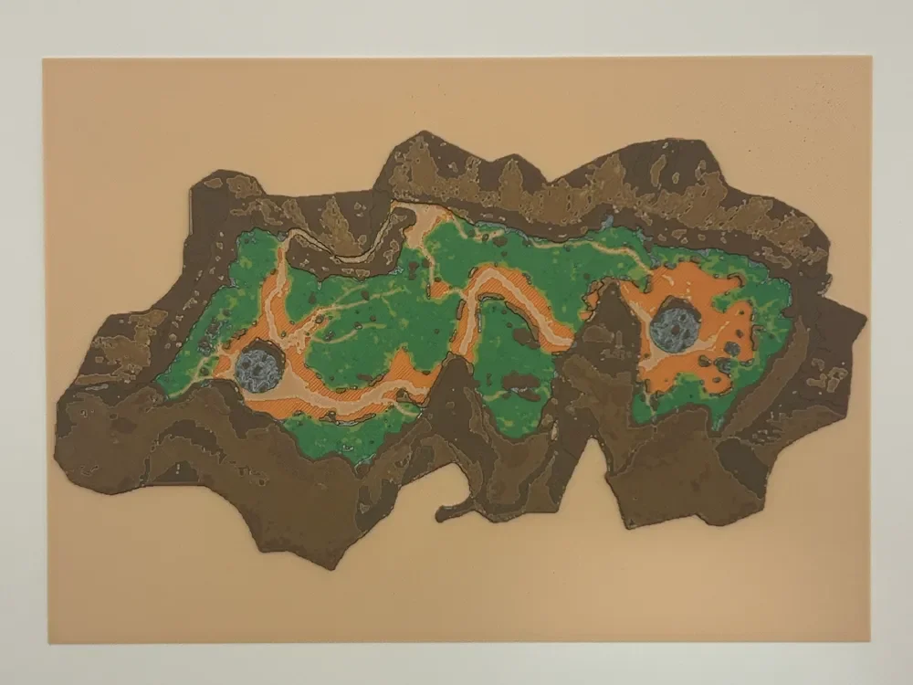 Halo Blood Gulch HueForge by CreativeDestructions HueForge model: Halo Blood Gulch HueForge by CreativeDestructions