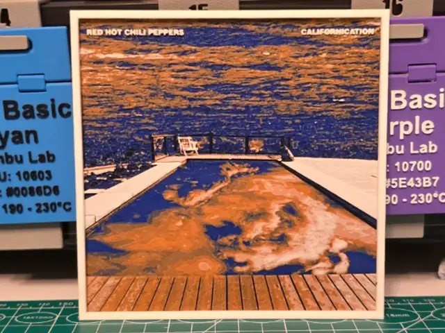 HueForge model: Red Hot Chili Peppers "Californication" Album Art by Lumpy3D