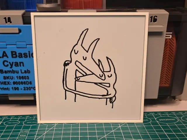 HueForge model: Car Seat Headrest "Twin Fantasy" Album - Hueforge by Lumpy3D