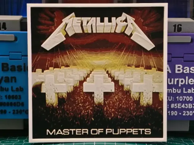 HueForge model: Metallica "Master of Puppets" Album - Hueforge Art by Lumpy3D