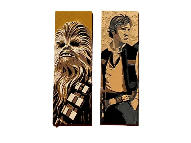 HueForge model: Star Wars Bookmark Collection #2 by Canadian Gamer