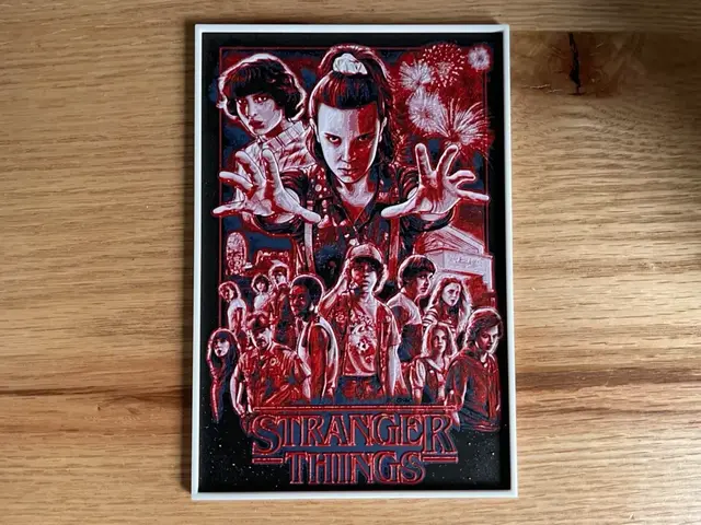 HueForge model: Stranger Things (2016) Hueforge Series Poster by NiiON